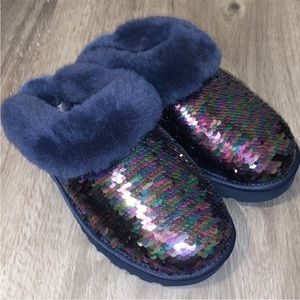 UGG Sequin Navy Slides